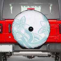 Polynesian Tribal Plumeria Lotu Tamaiti Spare Tire Cover Pastel Cyan LT9 - Polynesian Pride