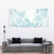 Polynesian Tribal Plumeria Lotu Tamaiti Tapestry Pastel Cyan - Polynesian Pride