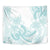 Polynesian Tribal Plumeria Lotu Tamaiti Tapestry Pastel Cyan - Polynesian Pride