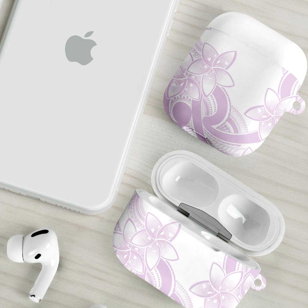 Polynesian Tribal Plumeria Lotu Tamaiti AirPods Case Pastel Mauve LT9 - Polynesian Pride
