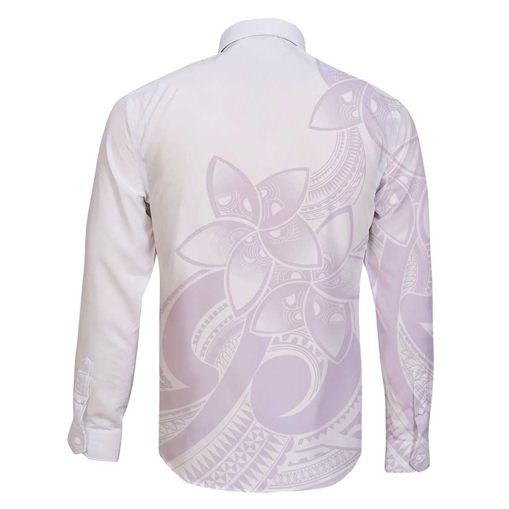 Polynesian Tribal Plumeria Lotu Tamaiti Family Matching Summer Maxi Dress and Hawaiian Shirt Pastel Mauve LT9 - Polynesian Pride
