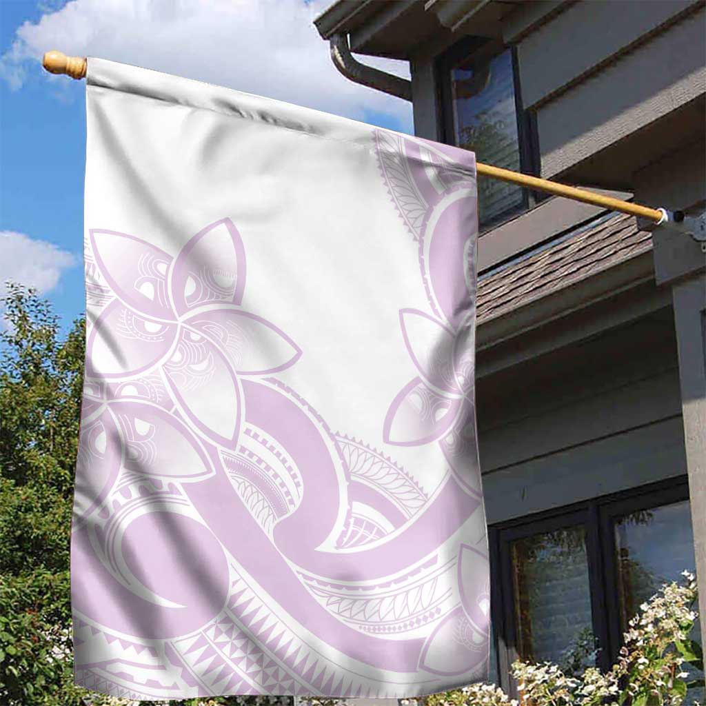 Polynesian Tribal Plumeria Lotu Tamaiti Garden Flag Pastel Mauve LT9 - Polynesian Pride