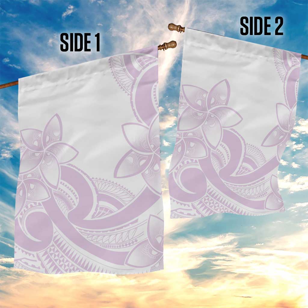 Polynesian Tribal Plumeria Lotu Tamaiti Garden Flag Pastel Mauve LT9 - Polynesian Pride