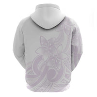 Polynesian Tribal Plumeria Lotu Tamaiti Hoodie Pastel Mauve LT9 - Polynesian Pride