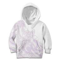 Polynesian Tribal Plumeria Lotu Tamaiti Kid Hoodie Pastel Mauve LT9 Hoodie Mauve - Polynesian Pride