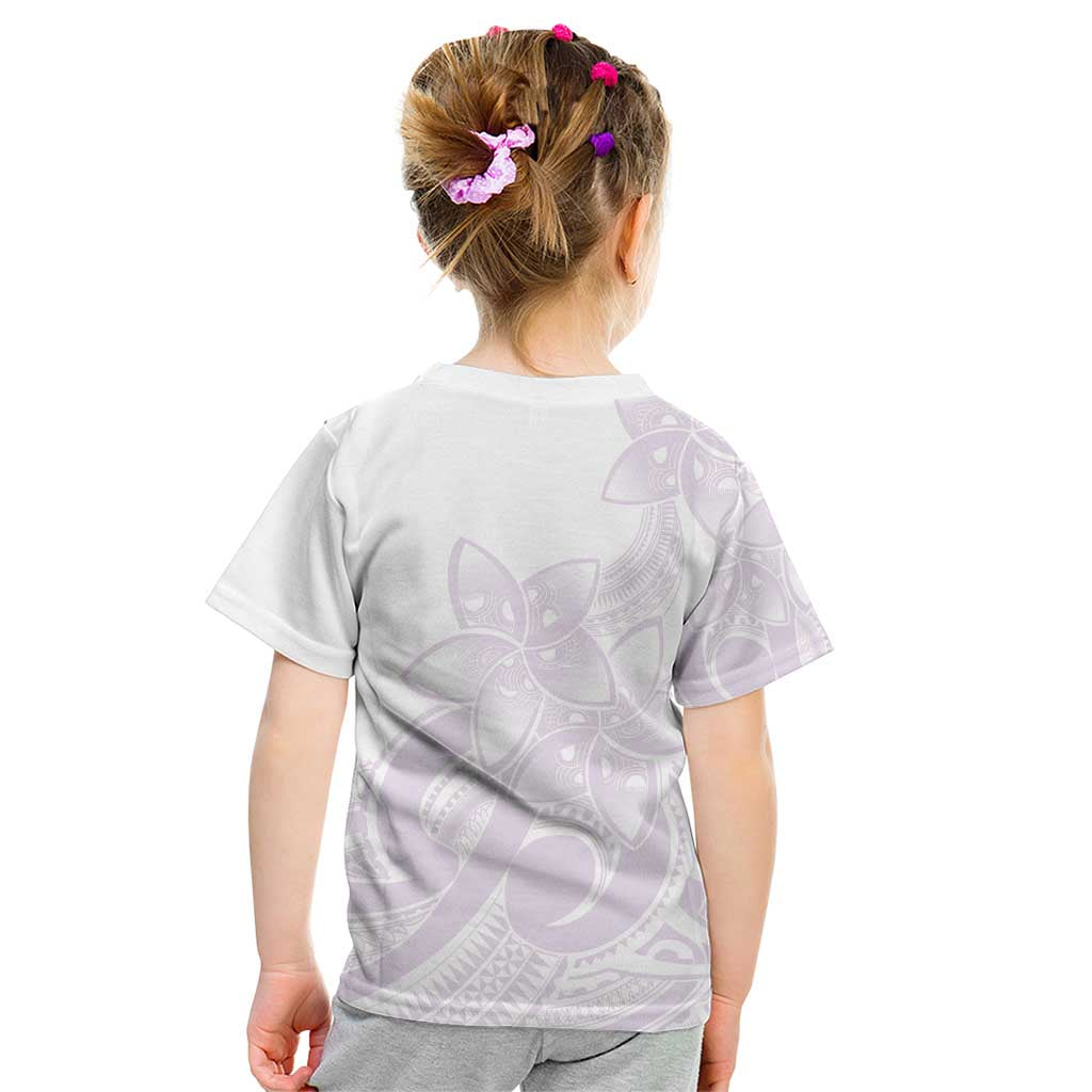 Polynesian Tribal Plumeria Lotu Tamaiti Kid T Shirt Pastel Mauve LT9 - Polynesian Pride
