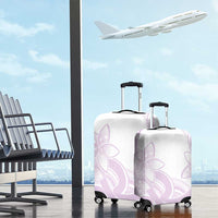 Polynesian Tribal Plumeria Lotu Tamaiti Luggage Cover Pastel Mauve LT9 - Polynesian Pride