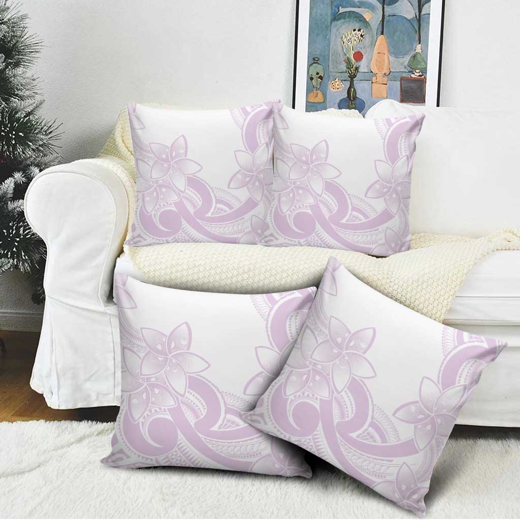 Polynesian Tribal Plumeria Lotu Tamaiti Pillow Cover Pastel Mauve LT9 - Polynesian Pride
