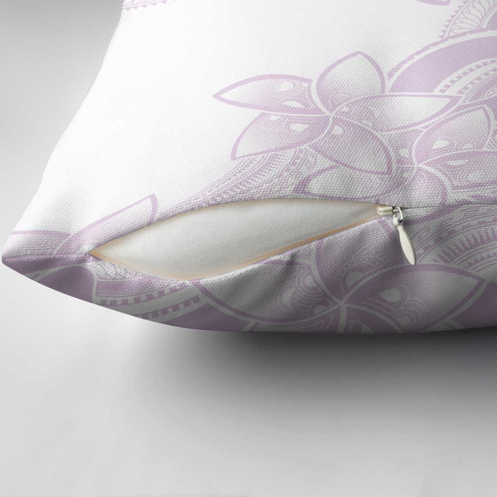 Polynesian Tribal Plumeria Lotu Tamaiti Pillow Cover Pastel Mauve LT9 - Polynesian Pride