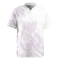 Polynesian Tribal Plumeria Lotu Tamaiti Rugby Jersey Pastel Mauve LT9 Mauve - Polynesian Pride
