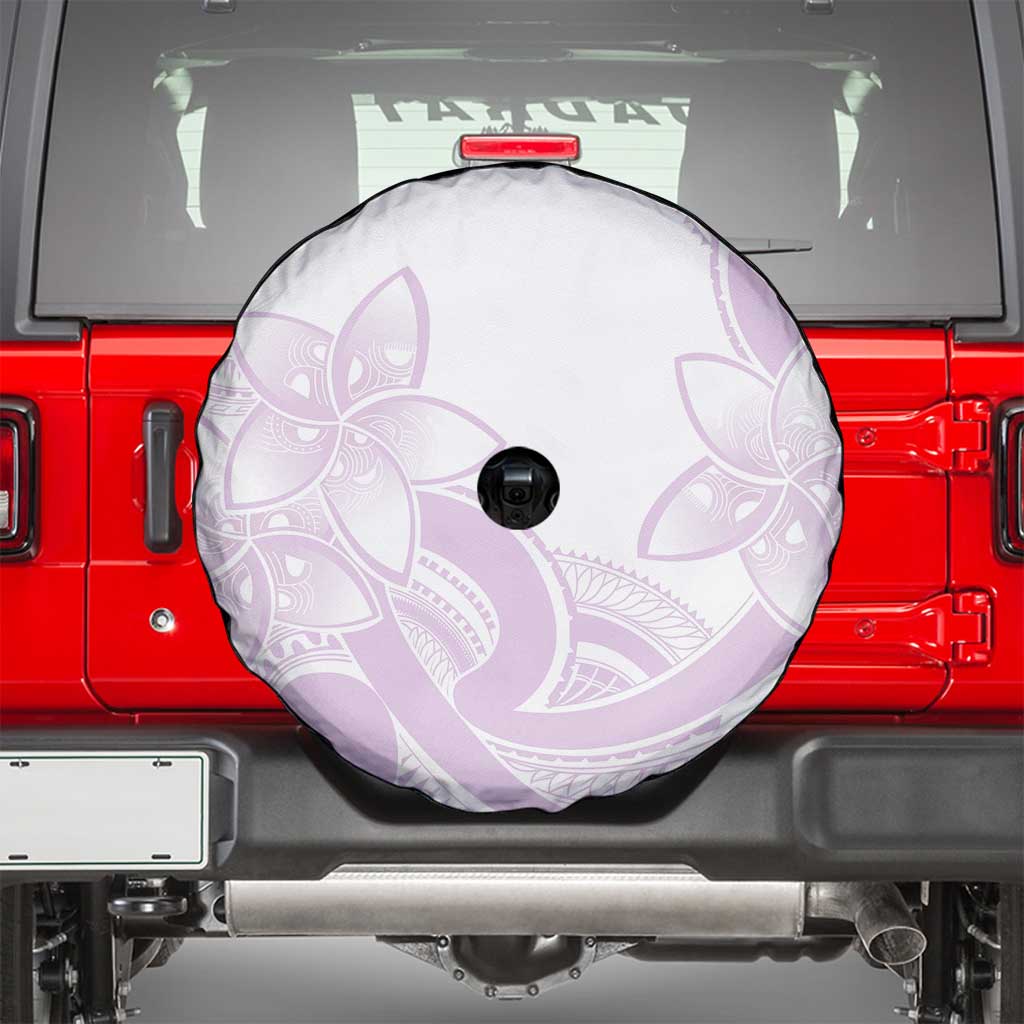 Polynesian Tribal Plumeria Lotu Tamaiti Spare Tire Cover Pastel Mauve LT9 - Polynesian Pride