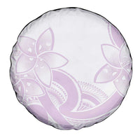 Polynesian Tribal Plumeria Lotu Tamaiti Spare Tire Cover Pastel Mauve LT9 - Polynesian Pride