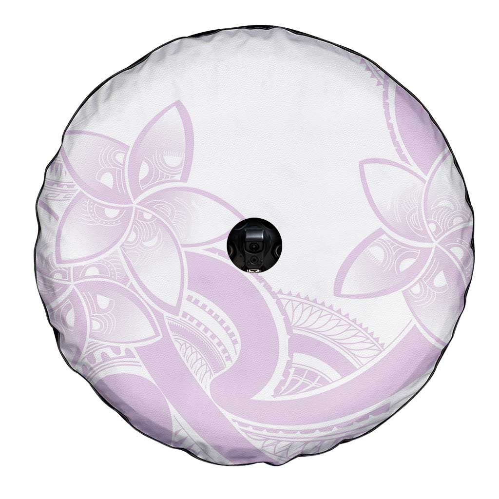 Polynesian Tribal Plumeria Lotu Tamaiti Spare Tire Cover Pastel Mauve LT9 - Polynesian Pride