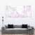 Polynesian Tribal Plumeria Lotu Tamaiti Tapestry Pastel Mauve - Polynesian Pride