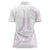 Polynesian Tribal Plumeria Lotu Tamaiti Women Polo Shirt Pastel Mauve - Polynesian Pride