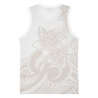 Polynesian Tribal Plumeria Lotu Tamaiti Basketball Jersey Pastel Nude LT9 - Polynesian Pride