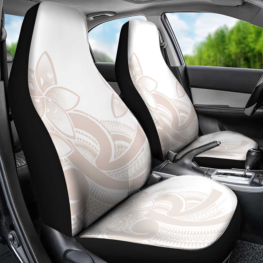 Polynesian Tribal Plumeria Lotu Tamaiti Car Seat Cover Pastel Nude LT9 - Polynesian Pride
