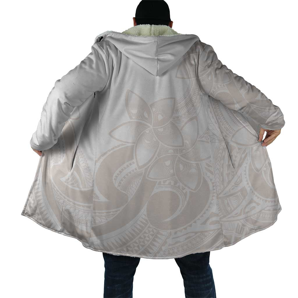 Polynesian Tribal Plumeria Lotu Tamaiti Cloak Pastel Nude - Polynesian Pride