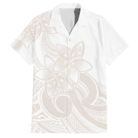 Polynesian Tribal Plumeria Lotu Tamaiti Hawaiian Shirt Pastel Nude LT9 Nude - Polynesian Pride