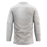 Polynesian Tribal Plumeria Lotu Tamaiti Hockey Jersey Pastel Nude LT9 - Polynesian Pride