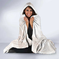 Polynesian Tribal Plumeria Lotu Tamaiti Hooded Blanket Pastel Nude LT9 - Polynesian Pride