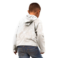 Polynesian Tribal Plumeria Lotu Tamaiti Kid Hoodie Pastel Nude LT9 - Polynesian Pride