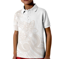 Polynesian Tribal Plumeria Lotu Tamaiti Kid Polo Shirt Pastel Nude LT9 Kid Nude - Polynesian Pride