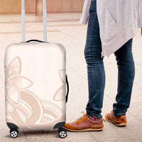 Polynesian Tribal Plumeria Lotu Tamaiti Luggage Cover Pastel Nude LT9 Nude - Polynesian Pride