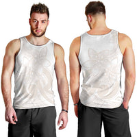 Polynesian Tribal Plumeria Lotu Tamaiti Men Tank Top Pastel Nude LT9 - Polynesian Pride