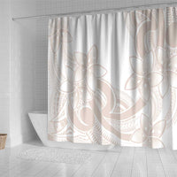 Polynesian Tribal Plumeria Lotu Tamaiti Shower Curtain Pastel Nude LT9 - Polynesian Pride