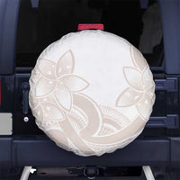 Polynesian Tribal Plumeria Lotu Tamaiti Spare Tire Cover Pastel Nude LT9 No hole Nude - Polynesian Pride