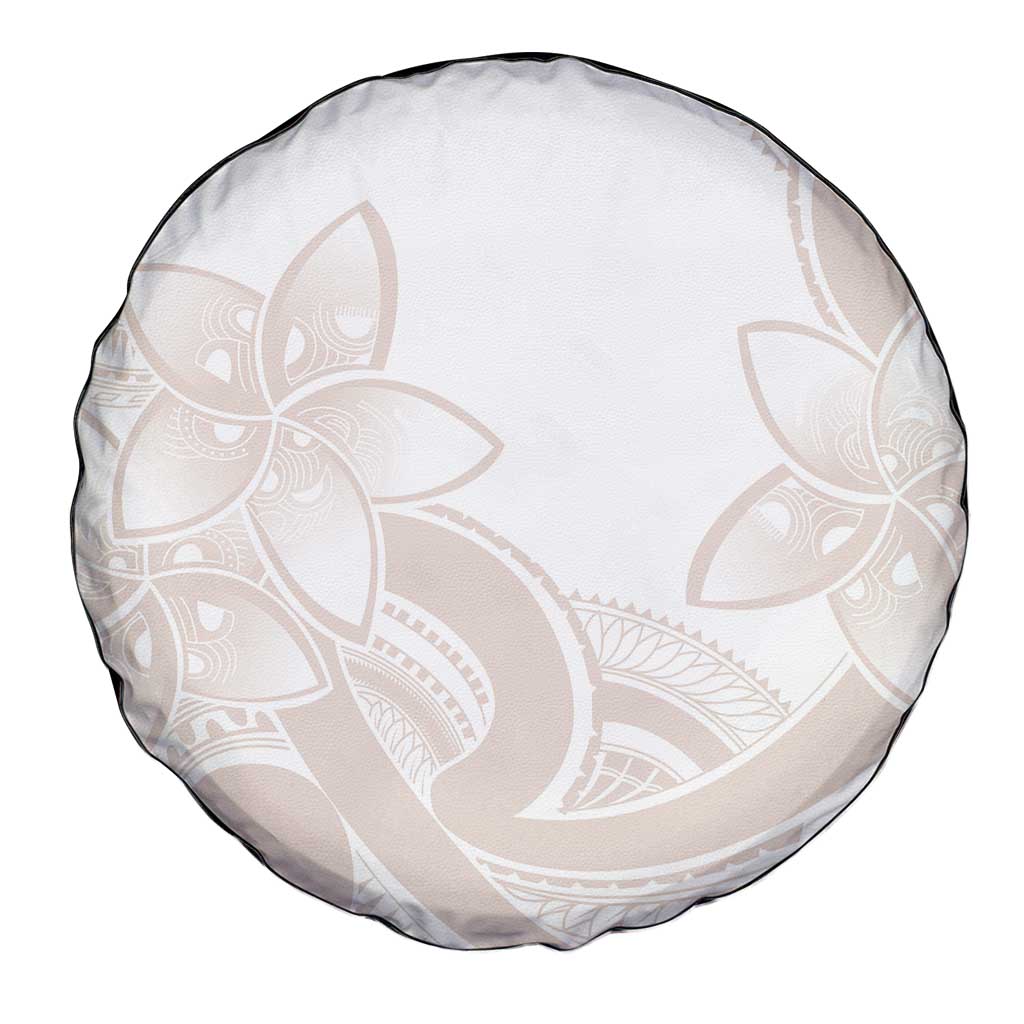 Polynesian Tribal Plumeria Lotu Tamaiti Spare Tire Cover Pastel Nude LT9 - Polynesian Pride