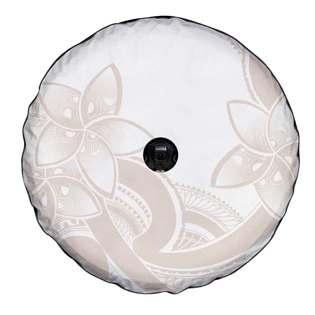 Polynesian Tribal Plumeria Lotu Tamaiti Spare Tire Cover Pastel Nude LT9 - Polynesian Pride
