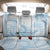 Polynesian Tribal Plumeria Lotu Tamaiti Back Car Seat Cover Pastel Sky Blue - Polynesian Pride