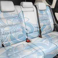 Polynesian Tribal Plumeria Lotu Tamaiti Back Car Seat Cover Pastel Sky Blue LT9 - Polynesian Pride