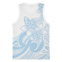 Polynesian Tribal Plumeria Lotu Tamaiti Basketball Jersey Pastel Sky Blue LT9 - Polynesian Pride