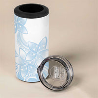 Polynesian Tribal Plumeria Lotu Tamaiti 4 in 1 Can Cooler Tumbler Pastel Sky Blue LT9 - Polynesian Pride