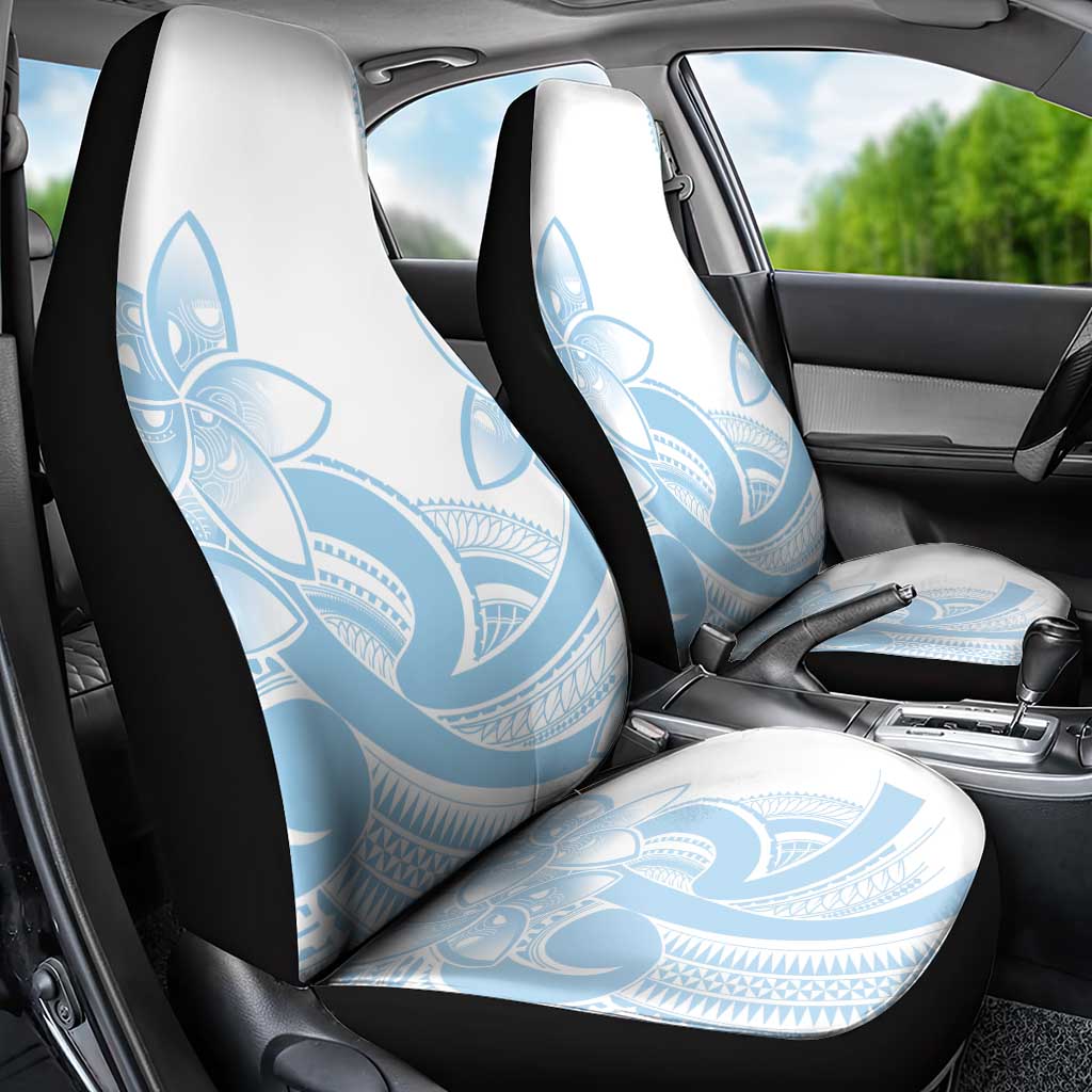 Polynesian Tribal Plumeria Lotu Tamaiti Car Seat Cover Pastel Sky Blue LT9 - Polynesian Pride