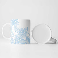 Polynesian Tribal Plumeria Lotu Tamaiti Ceramic Mug Pastel Sky Blue LT9 - Polynesian Pride