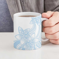 Polynesian Tribal Plumeria Lotu Tamaiti Ceramic Mug Pastel Sky Blue LT9 - Polynesian Pride