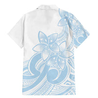 Polynesian Tribal Plumeria Lotu Tamaiti Family Matching Mermaid Dress and Hawaiian Shirt Pastel Sky Blue LT9 - Polynesian Pride