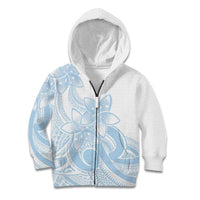 Polynesian Tribal Plumeria Lotu Tamaiti Kid Hoodie Pastel Sky Blue LT9 Zip Hoodie Blue - Polynesian Pride
