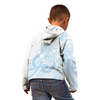 Polynesian Tribal Plumeria Lotu Tamaiti Kid Hoodie Pastel Sky Blue LT9 - Polynesian Pride