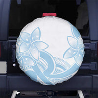 Polynesian Tribal Plumeria Lotu Tamaiti Spare Tire Cover Pastel Sky Blue LT9 No hole Blue - Polynesian Pride
