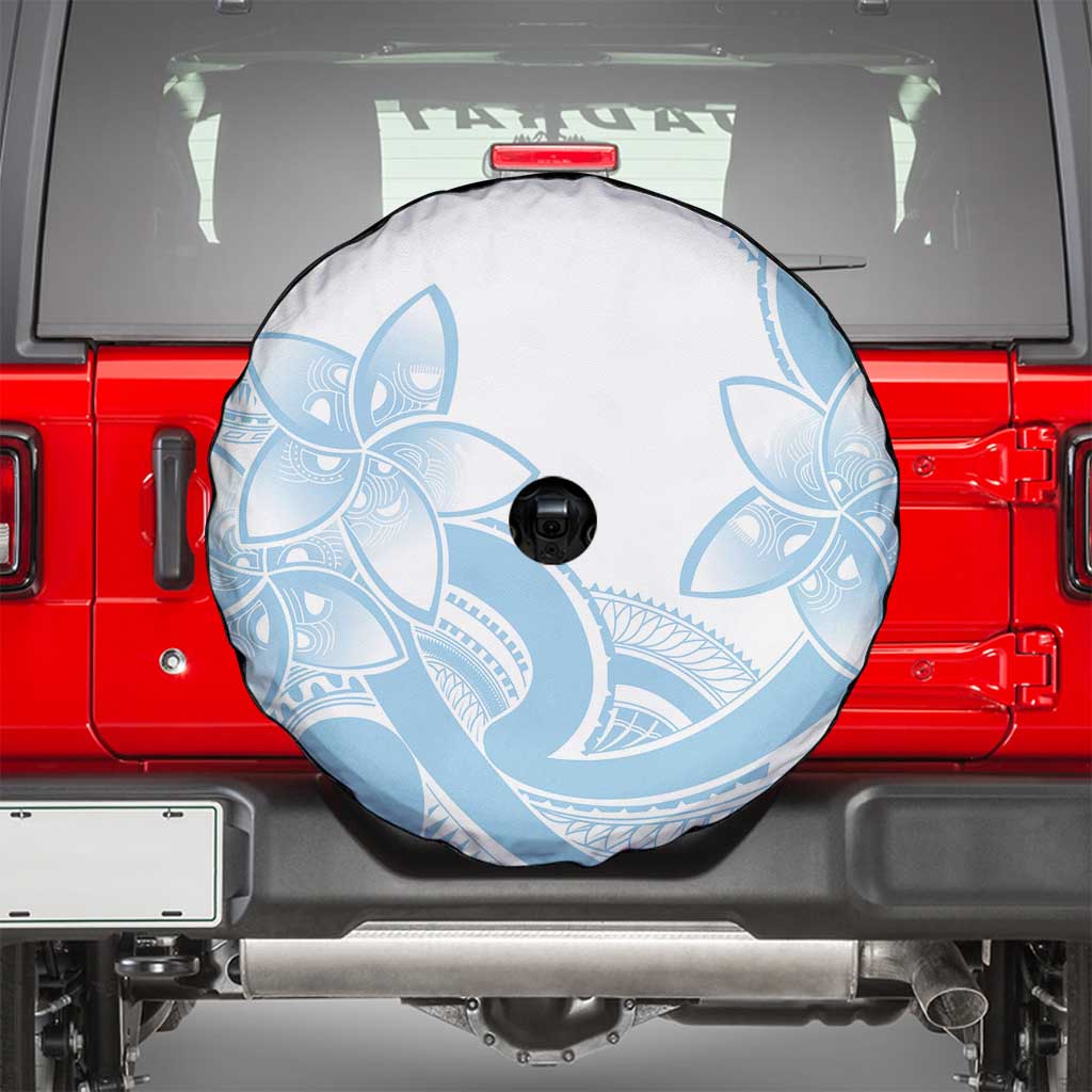 Polynesian Tribal Plumeria Lotu Tamaiti Spare Tire Cover Pastel Sky Blue LT9 - Polynesian Pride