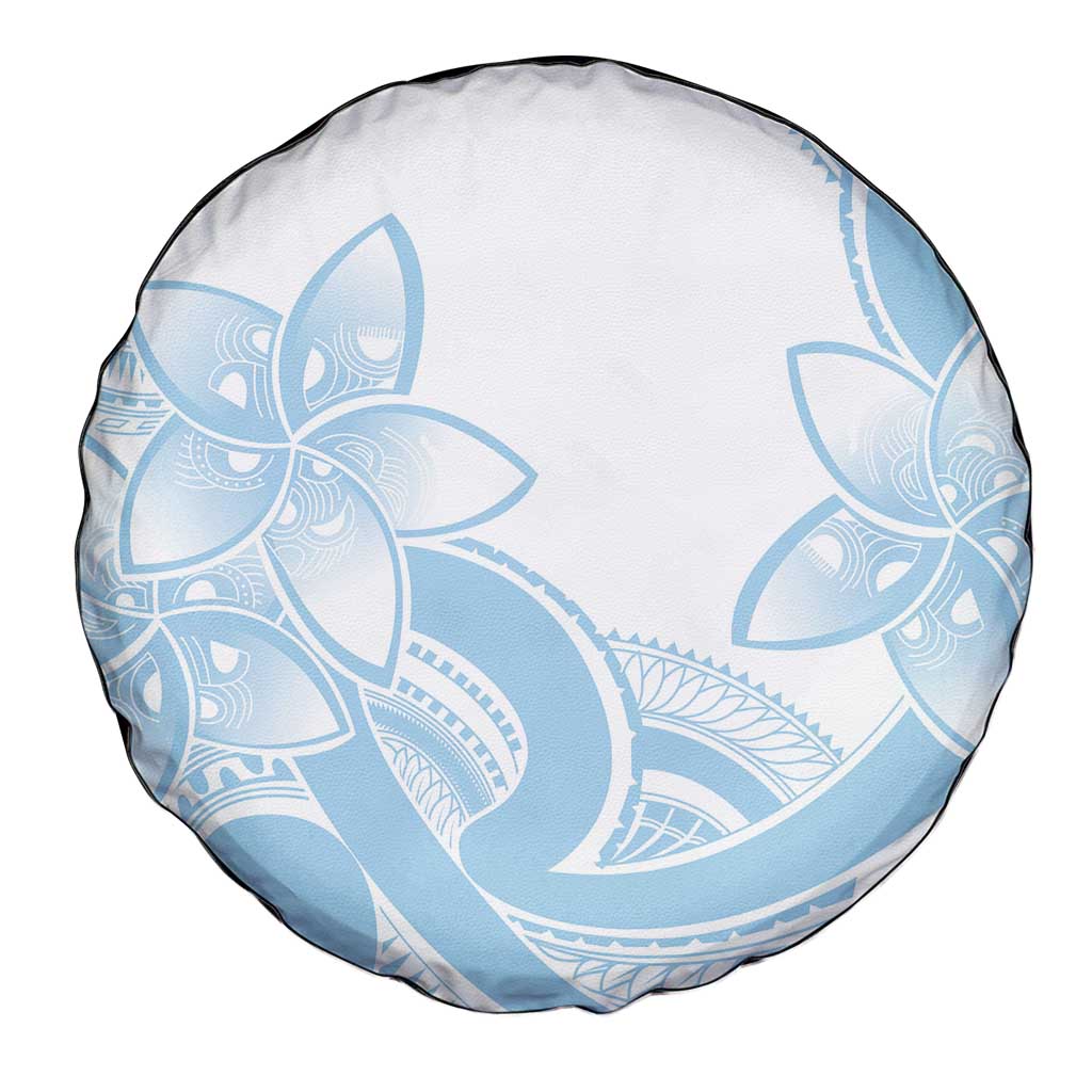 Polynesian Tribal Plumeria Lotu Tamaiti Spare Tire Cover Pastel Sky Blue LT9 - Polynesian Pride
