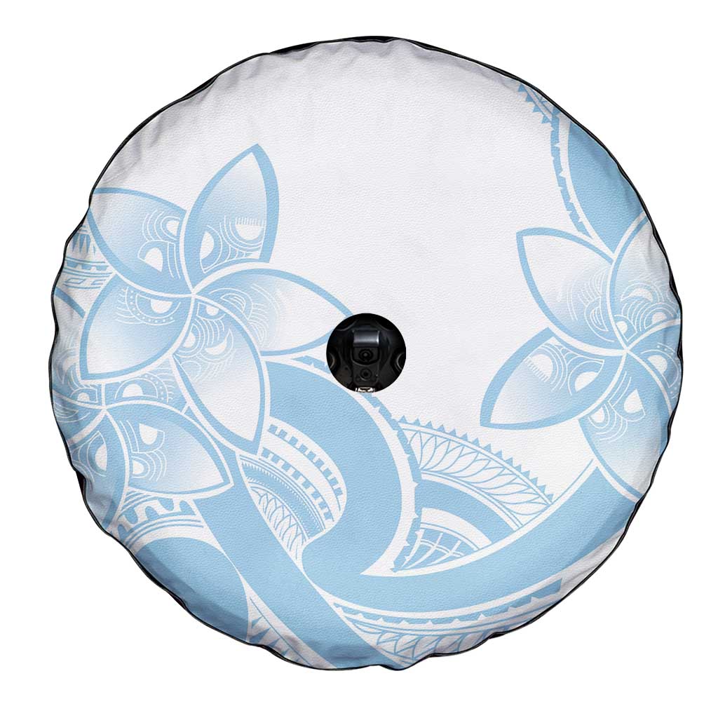 Polynesian Tribal Plumeria Lotu Tamaiti Spare Tire Cover Pastel Sky Blue LT9 - Polynesian Pride