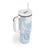 Polynesian Tribal Plumeria Lotu Tamaiti Tumbler With Handle Pastel Sky Blue - Polynesian Pride