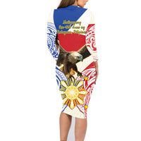 Philippines Independence Day Family Matching Long Sleeve Bodycon Dress and Hawaiian Shirt Pilipinas Eagle 126th Anniversary LT14 - Polynesian Pride