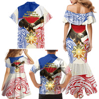 Philippines Independence Day Family Matching Mermaid Dress and Hawaiian Shirt Pilipinas Eagle 126th Anniversary LT14 - Polynesian Pride